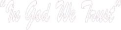 White Die Cut In God We Trust Sticker
