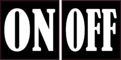 On Off Stickers