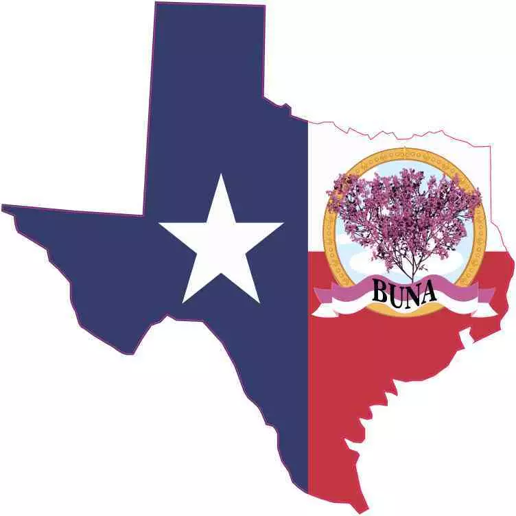 Die Cut Texas Buna Redbud Sticker