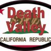 Oval Californian Flag Death Valley Sticker
