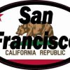 Bold Oval San Francisco Sticker