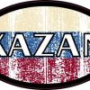 Oval Russian Flag Kazan Sticker