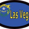 Oval Nevada Flag Las Vegas Sticker