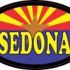 Oval Arizonan Flag Sedona Sticker