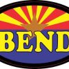 Oval Arizonan Flag Bend Sticker