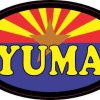 Oval Arizonan Flag Yuma Sticker