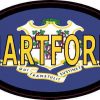 Oval Connecticut Flag Hartford Sticker