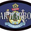 Oval Maine Flag Bar Harbor Sticker