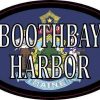 Oval Maine Flag Boothbay Harbor Sticker