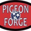 Oval Tennessee Flag Pigeon Forge Sticker