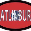Oval Tennessee Flag Gatlinburg Sticker