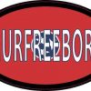 Oval Tennessee Flag Murfreeboro Sticker