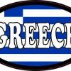 Flag Oval Greece Sticker