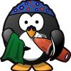 Swimmer Penguin Sticker