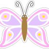 Pink Butterfly Sticker