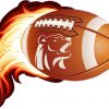 Bear Flame Football Sticker