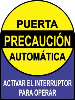 Puerta Automática Sticker
