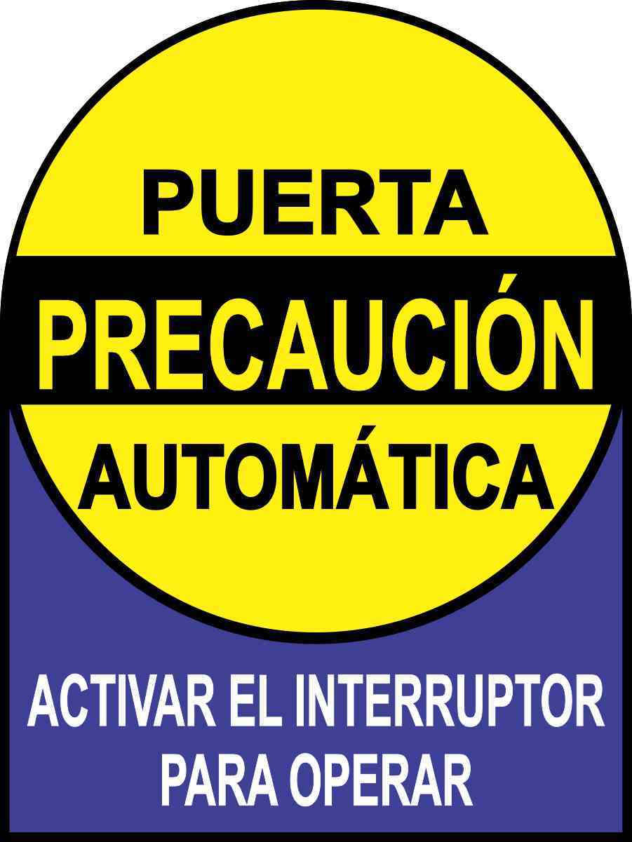 Puerta Automática Sticker