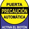Activa El Botón Puerta Automática Sticker