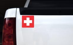 Cross Medical Symbol Sticker