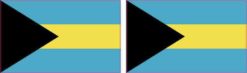 Bahamas Flag Stickers