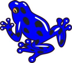 Blue Poison Dart Frog Sticker