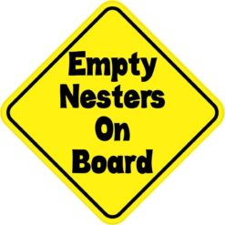 Empty Nesters On Board Sticker