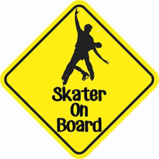 Duo Skater On Board Magnet