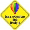Balloonatic on Board Sticker