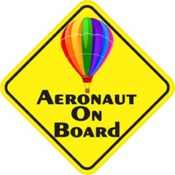 Colorful Aeronaut on Board Magnet
