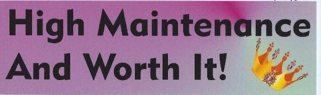 High Maintenance and Worth It Magnet