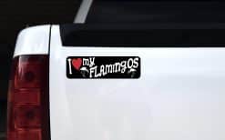 Alternative view of 10in x 3in I Love My Flamingos Magnet