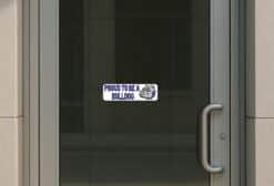 10in x 3in Blue Proud To Be A Bulldog Bumper Sticker