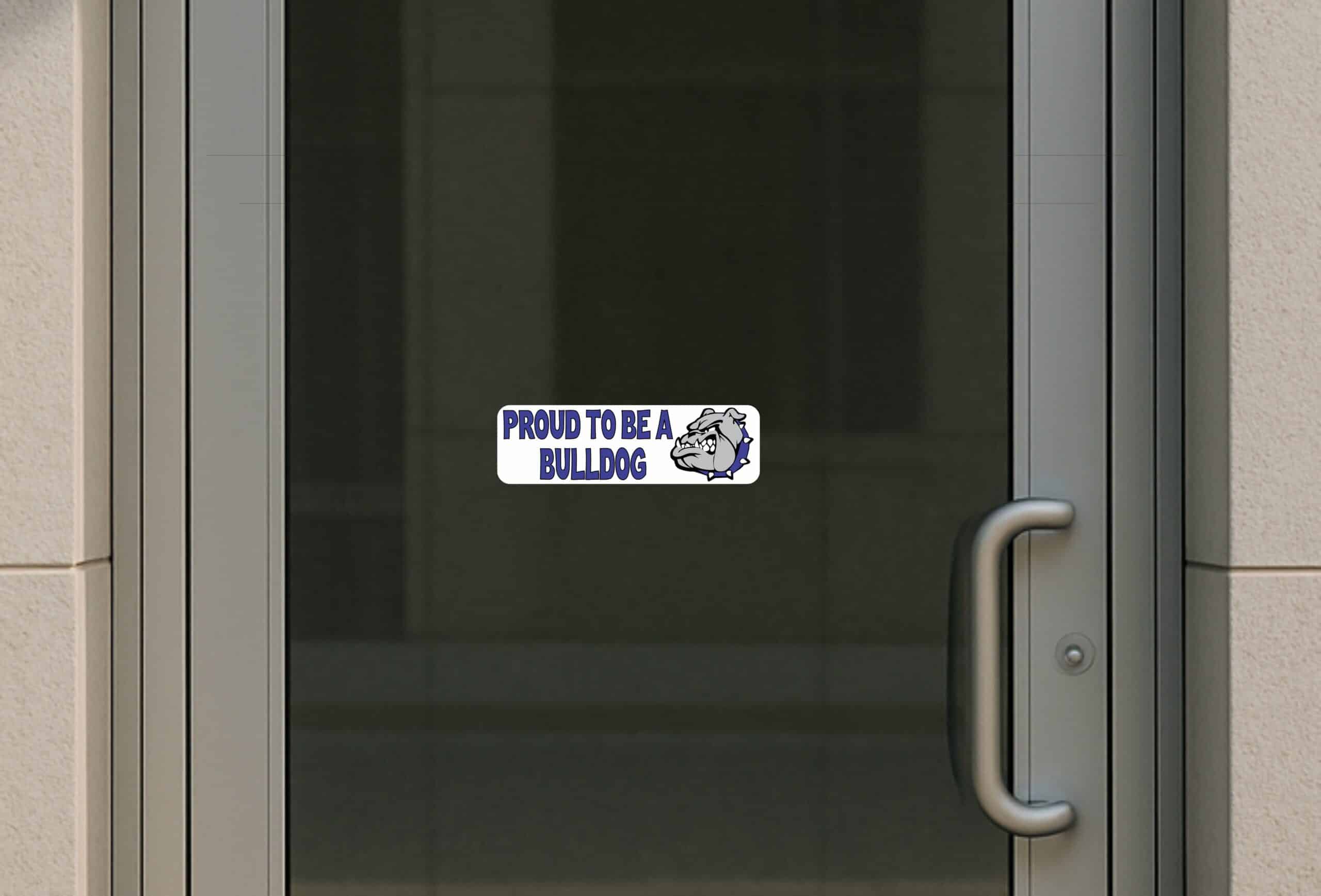 10in x 3in Blue Proud To Be A Bulldog Bumper Sticker