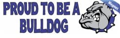 10in x 3in Blue Proud To Be A Bulldog Magnet
