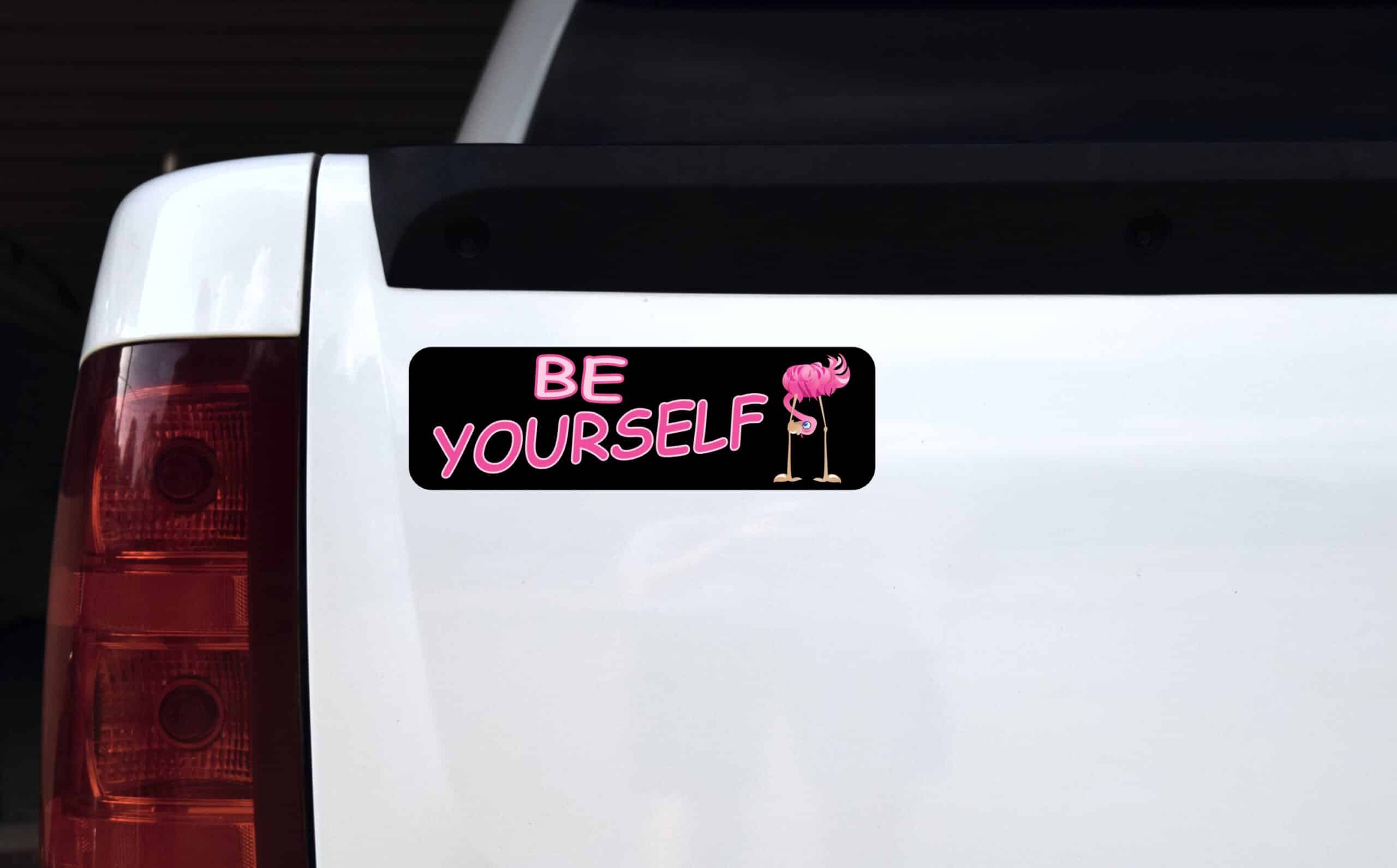 10in x 3in Be Yourself Magnet