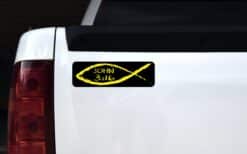 10in x 3in Christian Fish John 3:16 Magnet