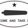 Oval Come and Take It Sticker