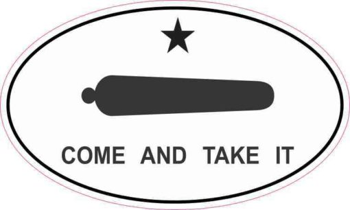 Oval Come and Take It Sticker