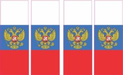 Russian Flag Coat of Arms Sticker