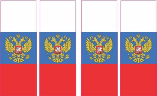 Russian Flag Coat of Arms Sticker