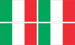 Italian Flag Stickers
