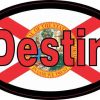 Oval Florida Flag Destin Sticker