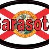Oval Florida Flag Sarasota Sticker