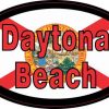 Flag Oval Daytona Beach Sticker