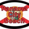 Flag Oval Panama City Beach Sticker