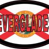 Flag Oval Everglades Sticker