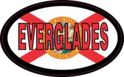 Flag Oval Everglades Sticker