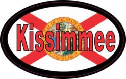 Flag Oval Kissimmee Sticker
