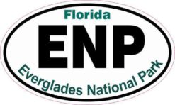 Oval Everglades National Park Sticker